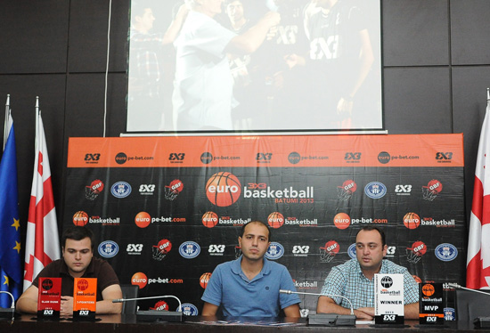 სპორტის სამინისტრომ 3X3 Euro Basketball Batumi 2013-ის წინასატურნირო პრესკონფერენციას უმასპინძლა