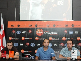 სპორტის სამინისტრომ 3X3 Euro Basketball Batumi 2013-ის წინასატურნირო პრესკონფერენციას უმასპინძლა