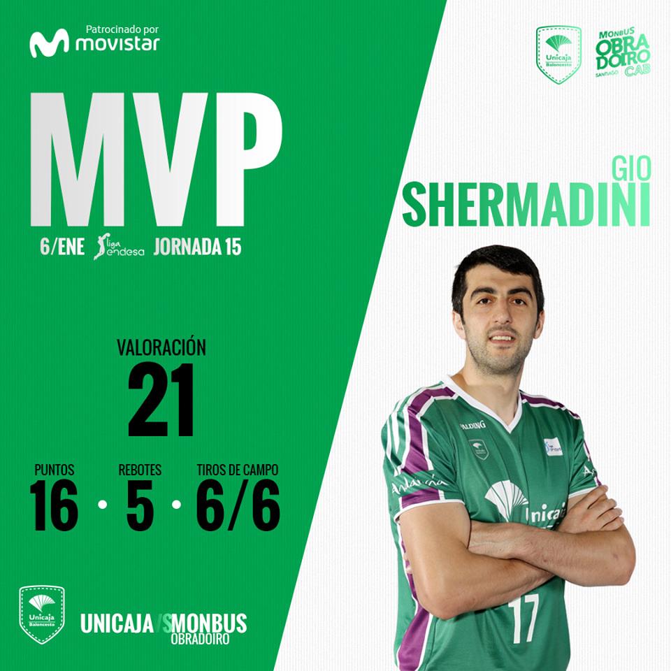 შერმადინის MVP-ის ზიარი ტიტული და გამარჯვება “მონბუსთან”