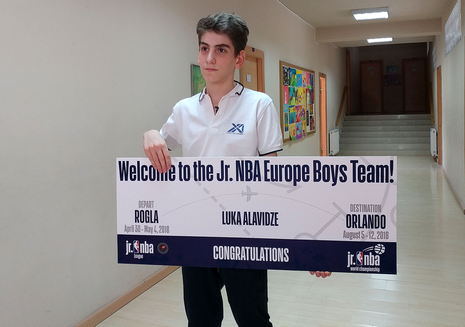 ლუკა ალავიძე Junior NBA-ს მსოფლიოს ჩემპიონატზე ევროპის ნაკრებში ითამაშებს