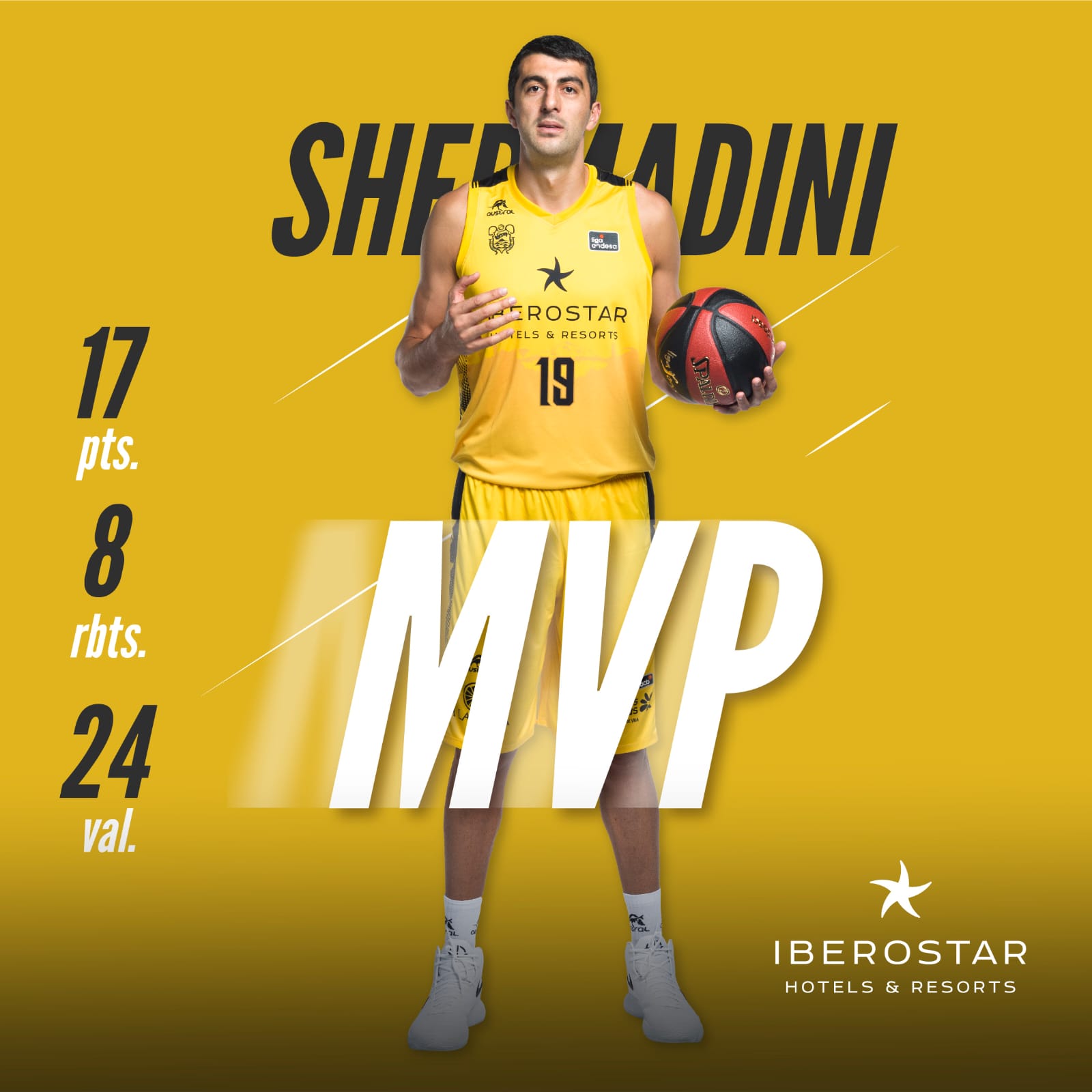 შერმადინის მორიგი MVP-ის ტიტული და გამარჯვება მაკფადენის ბურგოსთან