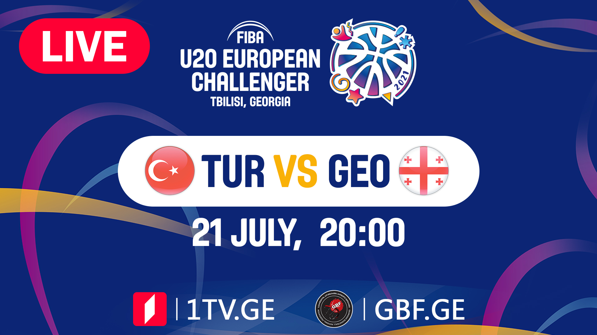 LIVE! Turkey VS Georgia #FIBAU20EUROPE