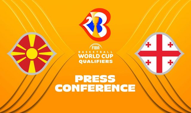 North Macedonia v Georgia | Press Conference | FIBA Basketball World Cup 2023 – European Q.