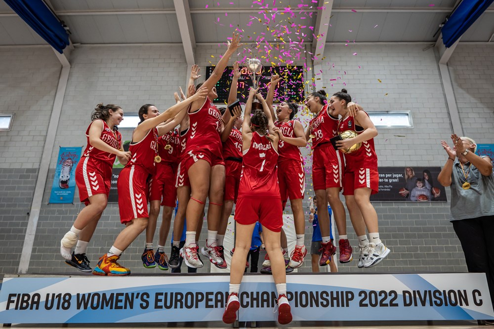 Georgian U18 women's team won FIBA U18 European Championship ( C Division)