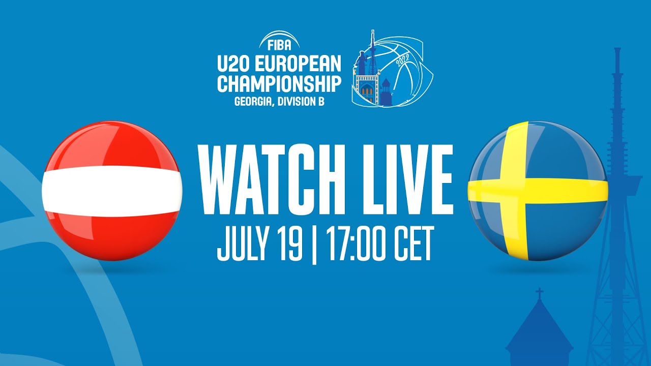 LIVE - Austria v Sweden | FIBA U20 European Championship 2022 - Division B