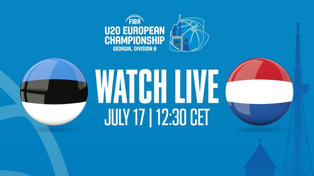 LIVE - Estonia v Netherlands | FIBA U20 European Championship 2022 - Division B