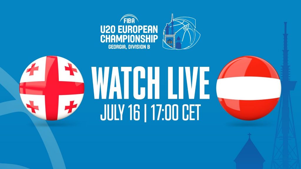 LIVE - Georgia v Austria | FIBA U20 European Championship 2022 - Division B