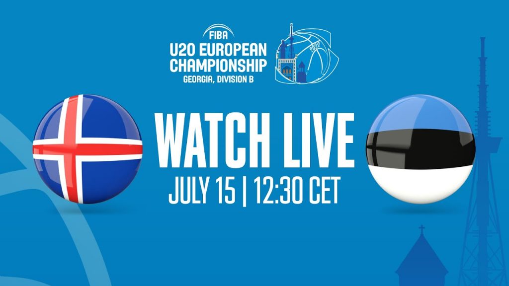 LIVE - Iceland VS Estonia | FIBA U20 European Championship 2022 - Division B