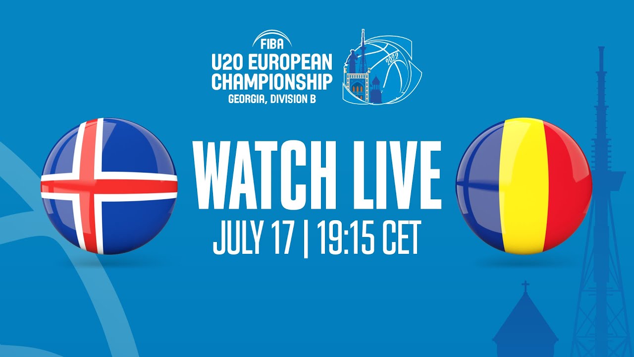 LIVE - Iceland v Romania | FIBA U20 European Championship 2022 - Division B