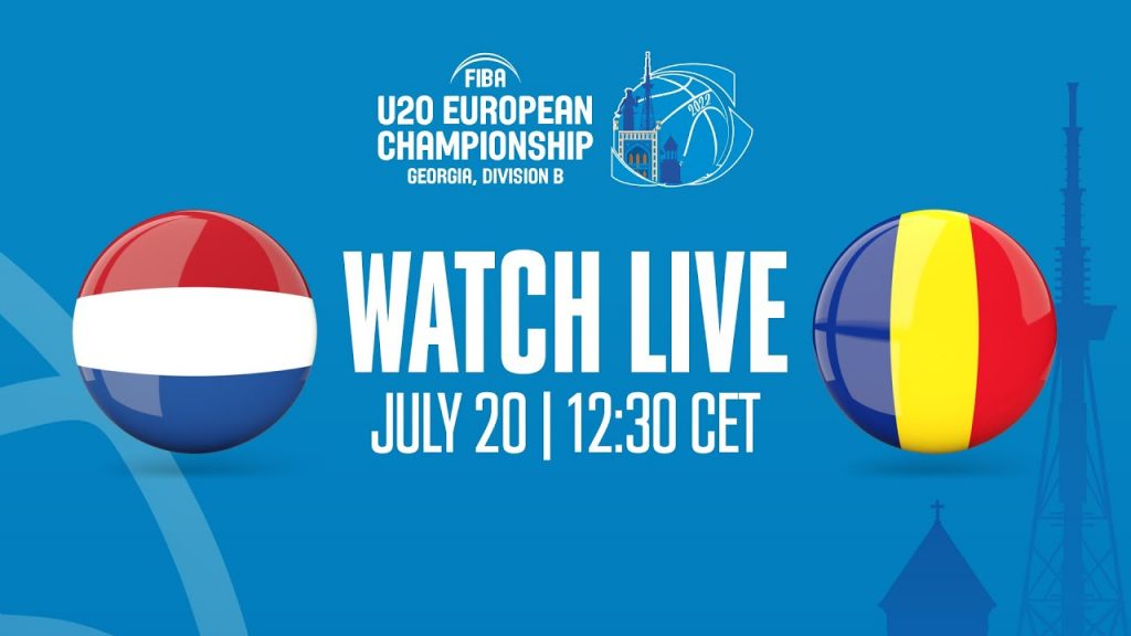 LIVE - Netherlands v Romania | FIBA U20 European Championship 2022 - Division B