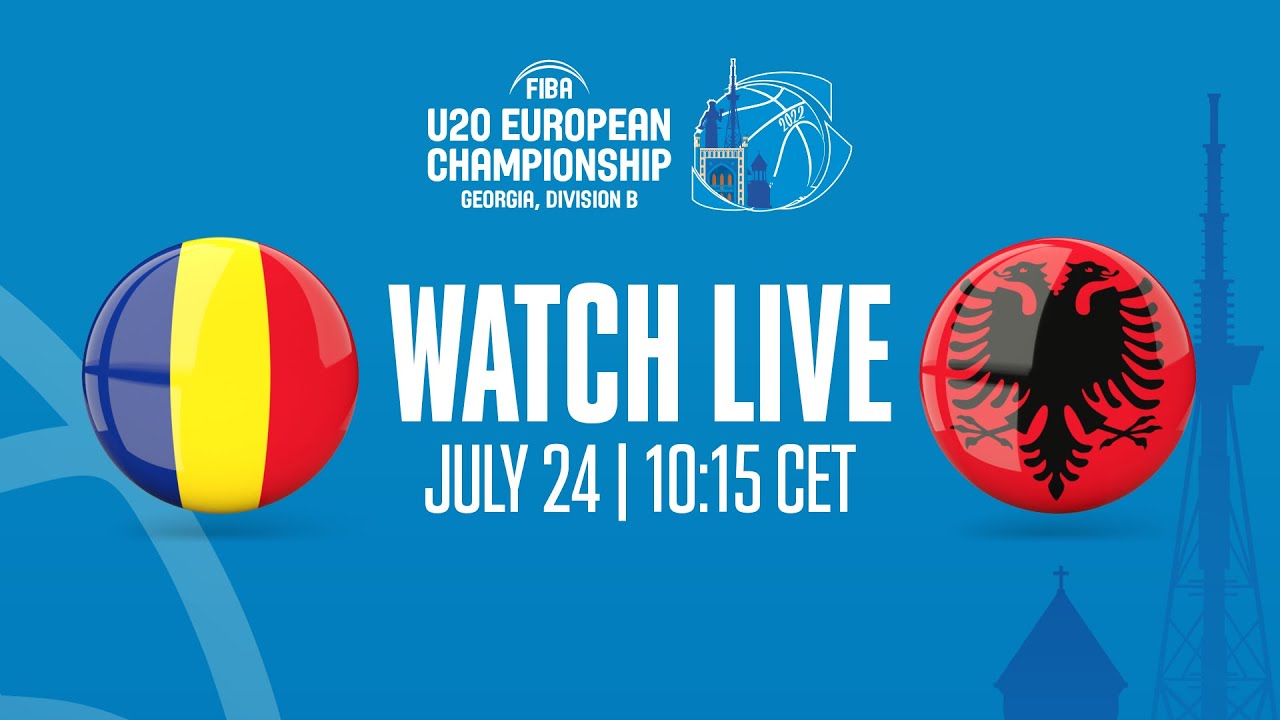 LIVE - Romania v Albania | FIBA U20 European Championship 2022 - Division B