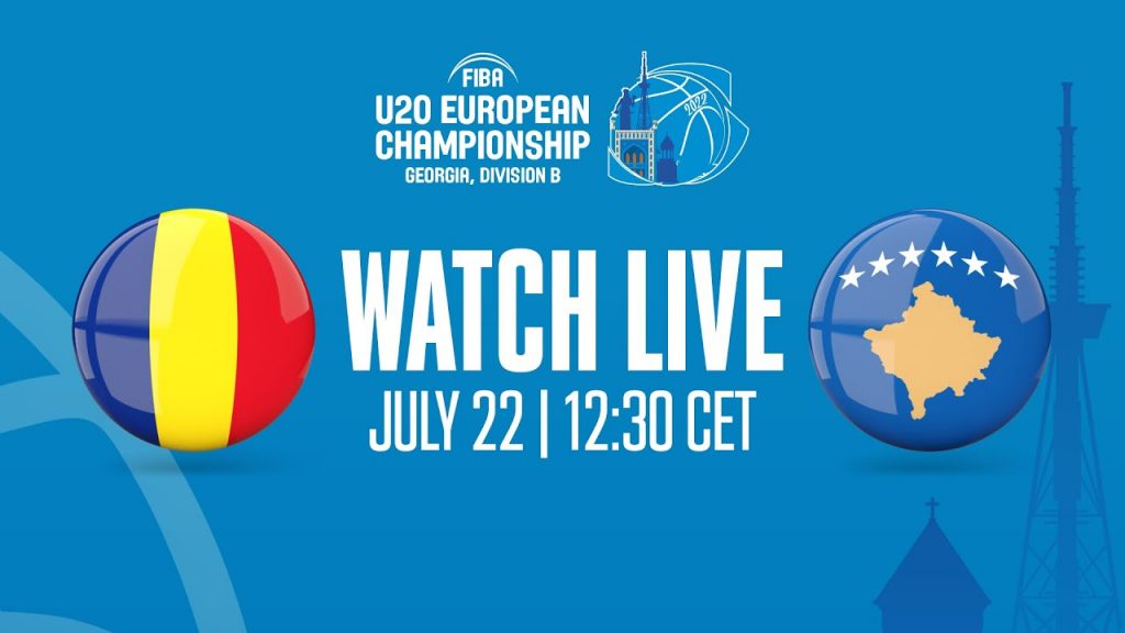 LIVE - Romania v Kosovo | FIBA U20 European Championship 2022 - Division B