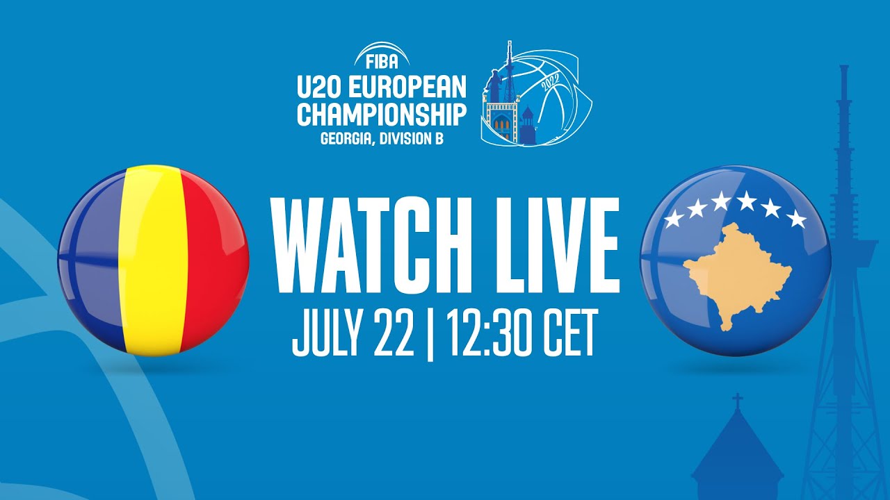 LIVE - Romania v Kosovo | FIBA U20 European Championship 2022 - Division B