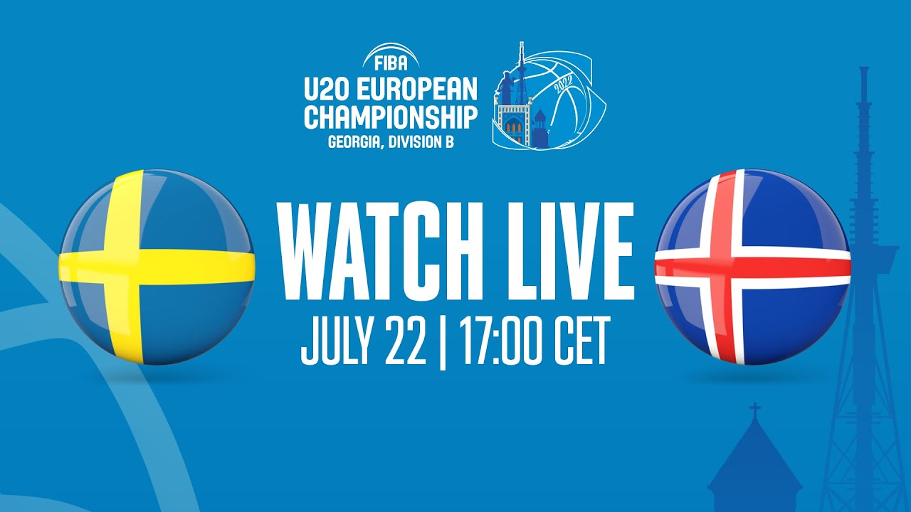 LIVE | QUARTER-FINALS: Sweden v Iceland | FIBA U20 European Championship 2022 - Division B