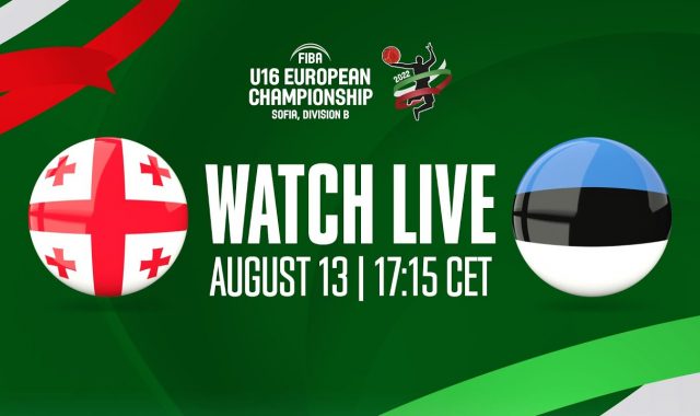 LIVE – Georgia v Estonia | FIBA U16 European Championship 2022 – Division B