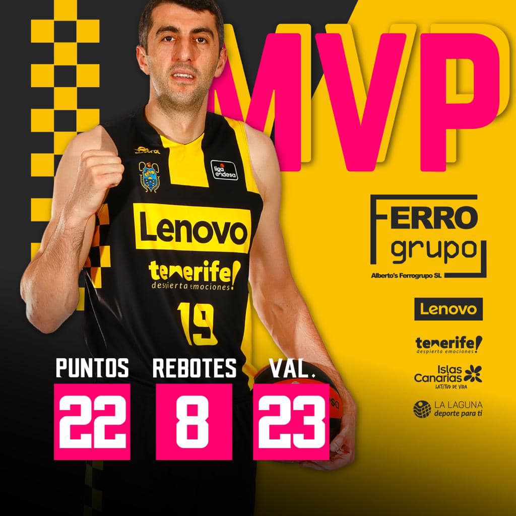 შერმადინი ბარსელონასთან MVP გახდა, მისი ტენერიფე კი ბოლო წამზე დამარცხდა