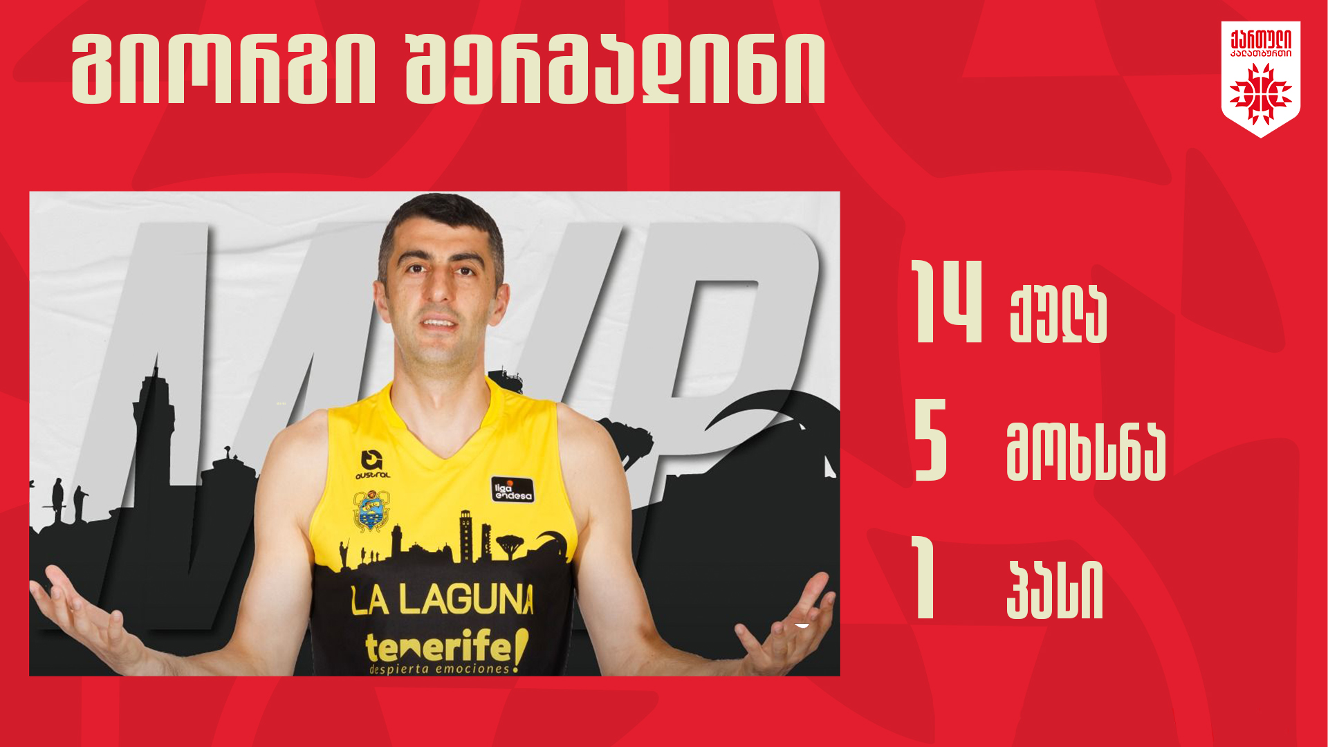 შერმადინის MVP-ის ტიტული და ტენერიფეს გამარჯვება მურსიასთან