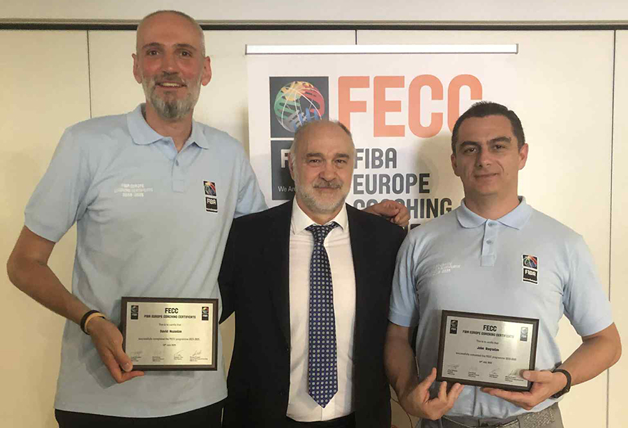 დავით ნოზაძემ და ჯაბა ბაქრაძემ ფიბა-ს FECC-ის სამწვრთნელო პროგრამის სერტიფიკატები მიიღეს