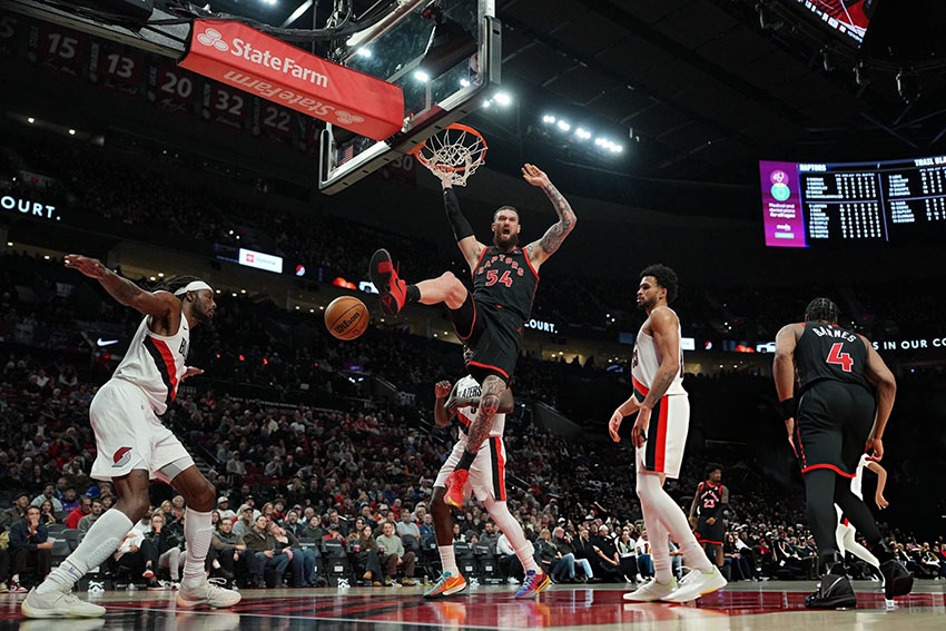 მამუკელაშვილის 22 ქულა, მატჩის MVP-ის ტიტული და ტორონტოელთა გამარჯვება პორტლენში