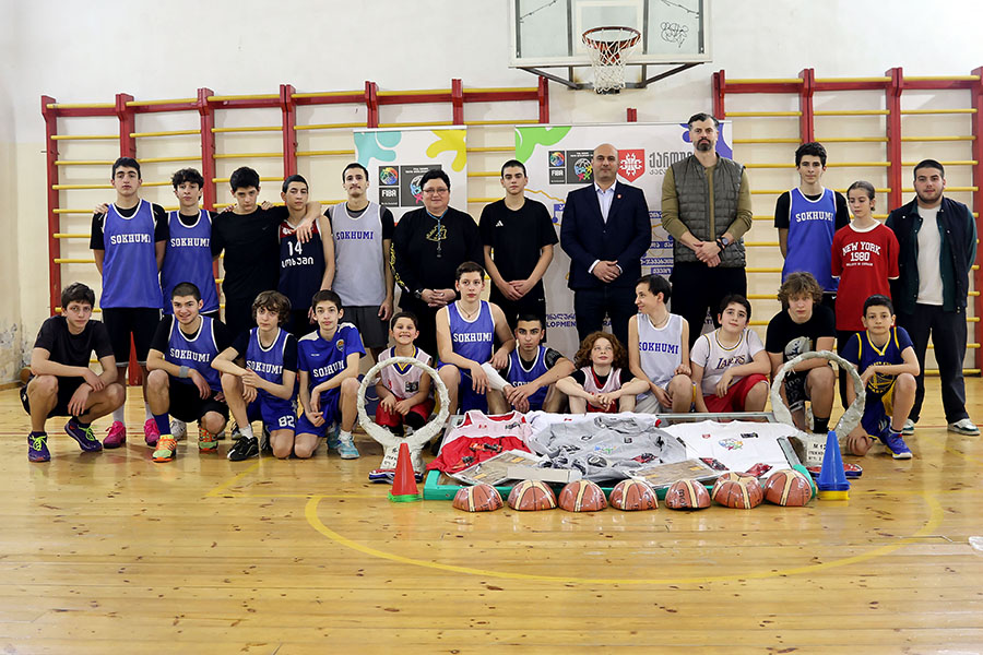 Abkhazia Region Teams Receive Equipment Under the Basketball Development Program