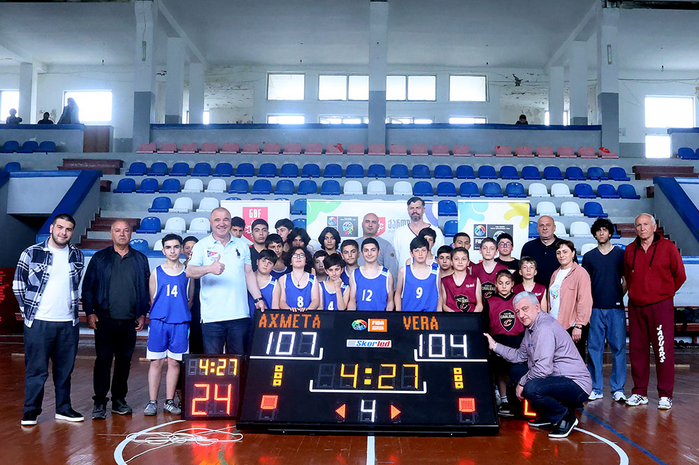 Empowering the Kakheti Region: Modern Basketball Scoreboard and New Opportunities for Akhmeta’s Youth